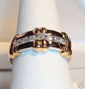 Vintage 14K White & Yellow Gold Diamond Ring (6) 