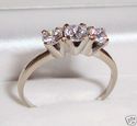 Vintage 14K White Gold Cubic Zirconia Ring (9½) 