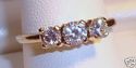 Vintage 14K White Gold Cubic Zirconia Ring (9½) 