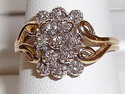 Vintage 14K Yellow & White Gold Diamond Ring (8½)