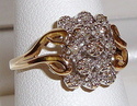 Vintage 14K Yellow & White Gold Diamond Ring (8½)