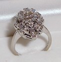 Vintage Garland 14K White Gold 1 carat Diamond Rin