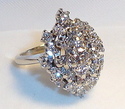 Vintage Garland 14K White Gold 1 carat Diamond Rin