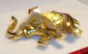 Vintage 10K Yellow Gold Elephant Brooch/Pendant   