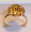 14K Gold Topaz Ring (6) 