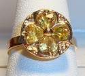 14K Gold Topaz Ring (6) 