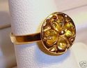 14K Gold Topaz Ring (6) 