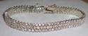 Vintage 925 Sterling Silver Cubic Zirconia Bracele