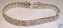 Vintage 925 Sterling Silver Cubic Zirconia Bracele