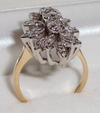 Vintage 10K Yellow & White Gold ½ct Diamond Ring 