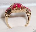 Vintage 10K Yellow Gold Ruby Ring (5¾) 