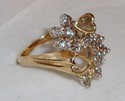 Vintage Estate 10K Yellow Gold 1¾ct Diamond Ring 