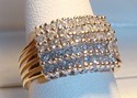 Vintage CI 14K Yellow & White Gold ½ct Diamond Ri