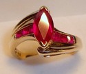 Vintage ©LGL 10K Gold Ruby Ring (6½) 