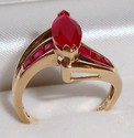 Vintage ©LGL 10K Gold Ruby Ring (6½) 