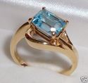 Vintage 14K Yellow Gold Topaz Ring (7½) 