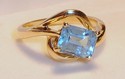 Vintage 14K Yellow Gold Topaz Ring (7½) 