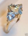 Vintage 10K Yellow Gold Aquamarine Ring (7½) 