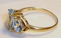 Vintage 10K Yellow Gold Aquamarine Ring (7½) 