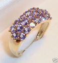 Vintage 10K Yellow Gold Amethyst Quartz Ring (7) 