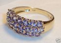 Vintage 10K Yellow Gold Amethyst Quartz Ring (7) 