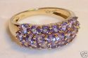 Vintage 10K Yellow Gold Amethyst Quartz Ring (7) 