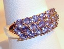 Vintage 10K Yellow Gold Amethyst Quartz Ring (7) 