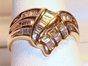 Vintage 10K Yellow Gold Diamond Ring (7) 