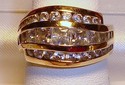 Vintage 14K Yellow Gold Cubic Zirconia Ring (6½) 