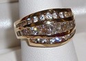 Vintage 14K Yellow Gold Cubic Zirconia Ring (6½) 