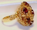 Vintage 14K Yellow Gold Mozambique Garnet Ring (8)