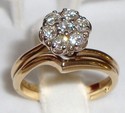 Vintage *Exquisite* 14K Gold 7/16ct. Diamond Ring,