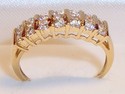 Vintage 14K Yellow Gold Cubic Zirconia Ring (6) 