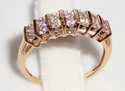 Vintage 14K Yellow Gold Cubic Zirconia Ring (6) 