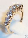 Vintage 14K Yellow Gold Cubic Zirconia Ring (6) 