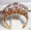 Vintage 10K Yellow Gold Cubic Zirconia Ring (7) 