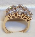 Vintage 10K Yellow Gold Cubic Zirconia Ring (7) 