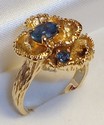 Vintage 14K Yellow Gold Swiss Blue Topaz Ring (6¾