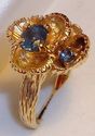 Vintage 14K Yellow Gold Swiss Blue Topaz Ring (6¾