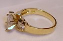 Vintage 10K Yellow Gold Cubic Zirconia Ring (7) 