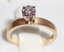 Vintage CR 14K Florentine Gold  ⅛ ct. Diamond Ri