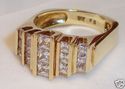 Vintage 10K Yellow Gold Cubic Zirconia Ring (6¼) 