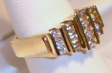 Vintage 10K Yellow Gold Cubic Zirconia Ring (6¼) 