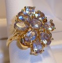 Vintage 10K Yellow Gold Aquamarine Ring (8) 