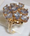 Vintage 10K Yellow Gold Aquamarine Ring (8) 