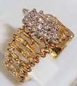 Vintage AJ © 14K Yellow Gold .25ct. Diamond Ring 