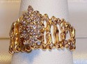 Vintage AJ © 14K Yellow Gold .25ct. Diamond Ring 