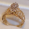 Vintage AJ © 14K Yellow Gold .25ct. Diamond Ring 