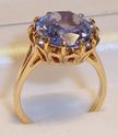 Vintage 10K Yellow Gold Topaz Ring (8¼) 