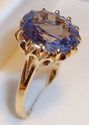 Vintage 10K Yellow Gold Topaz Ring (8¼) 